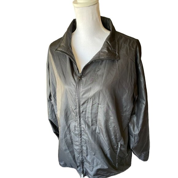 Lauren Ralph Lauren Women's Windbreaker Jacket Plus Size 2X Black Mesh Lining - Picture 4 of 13